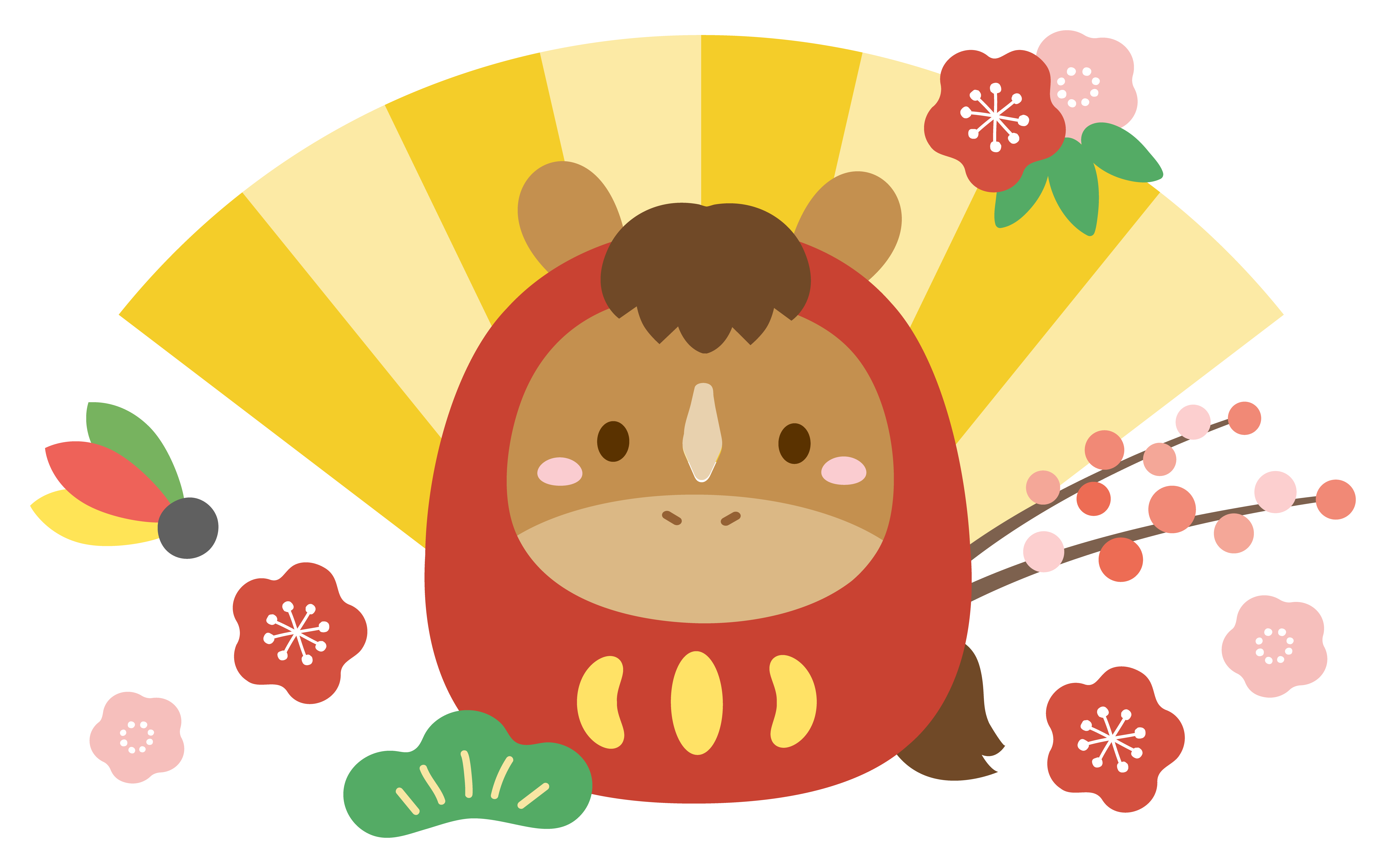 干支午年のイラスト